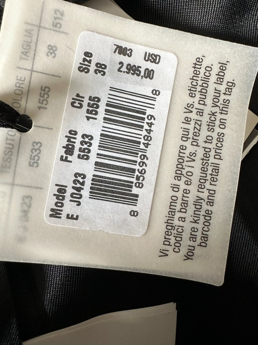 New Moschino Couture Strapless Measuring Tape Mini Dress Black Bow US 4 IT 38 - Picture 9 of 16